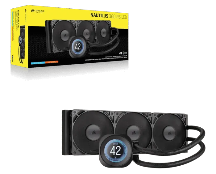 CORSAIR NAUTILUS 360 RS LCD Liquid CPU Cooler - Image 2