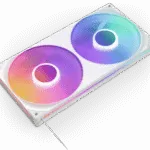 NZXT F280 RGB CORE 280mm Single Frame Black FAN-White