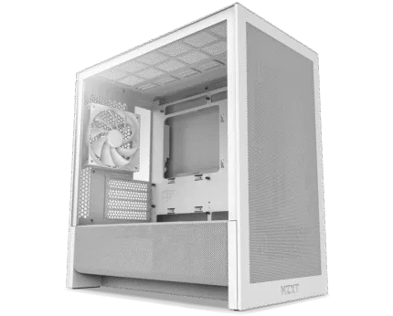NZXT H3 Flow Micro-ATX Airflow Case-White