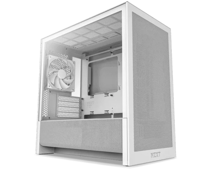 NZXT H3 Flow Micro-ATX Airflow Case-White