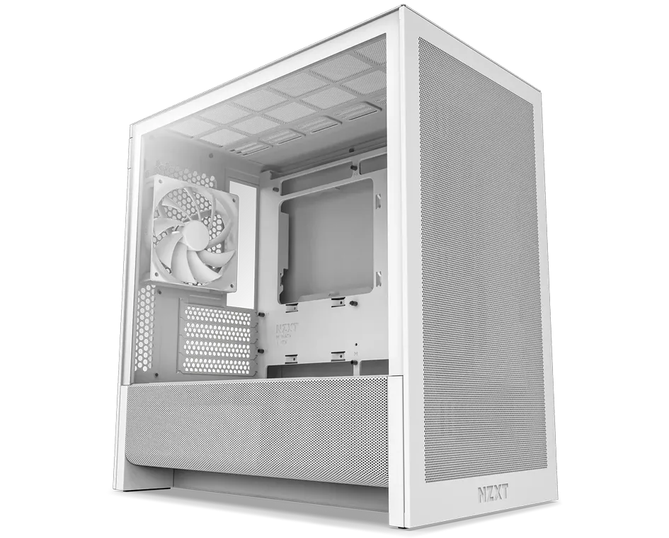 NZXT H3 Flow Micro-ATX Airflow Case-White