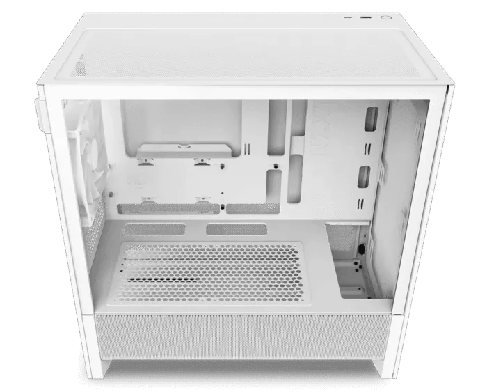 NZXT H3 Flow Micro-ATX Airflow Case-White - Image 2