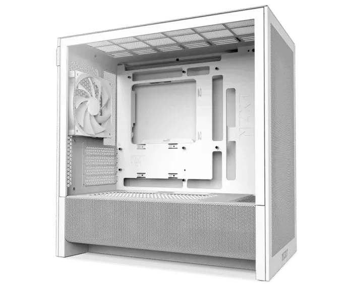 NZXT H3 Flow Micro-ATX Airflow Case-White - Image 10