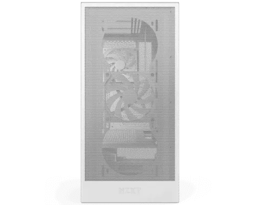 NZXT H5 Flow Compact Mid-Tower ATX Airflow Case-White - Image 3