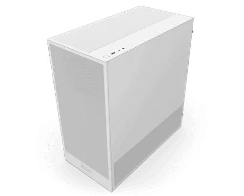 NZXT H5 Flow Compact Mid-Tower ATX Airflow Case-White - Image 6