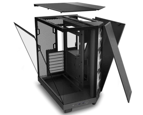 NZXT H6 Flow RGB Compact Dual-Chamber Mid-Tower Airflow Case - Image 9
