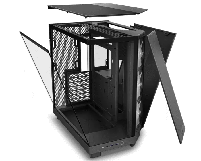 NZXT H6 Flow RGB Compact Dual-Chamber Mid-Tower Airflow Case - Image 9