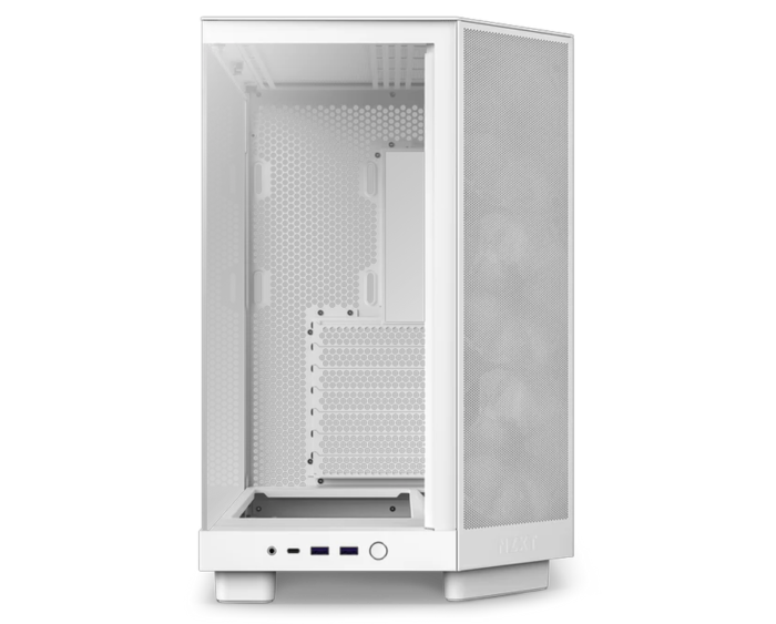 NZXT H6 Flow RGB Compact Dual-Chamber Mid-Tower Airflow Case-White - Image 3