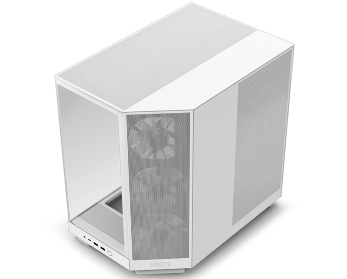 NZXT H6 Flow RGB Compact Dual-Chamber Mid-Tower Airflow Case-White - Image 5