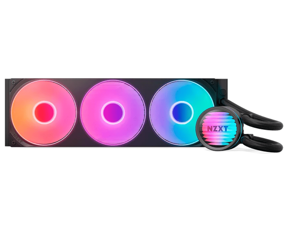 NZXT KRAKEN CORE 360 RGB BLACK LIQUID-1 NZXT Kraken Core 360 RGB AIO Liquid CPU Cooler - Image 1