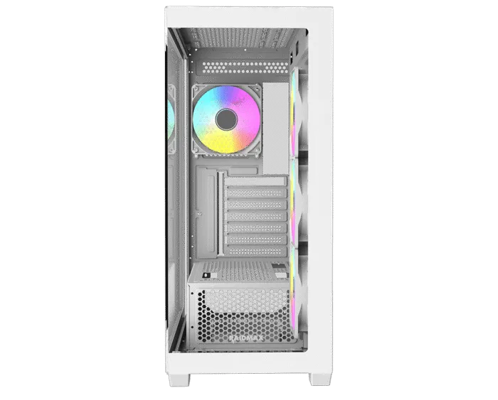 RAIDMAX Infinita I800 Black ARGB Mid-Tower Gaming Case-White - Image 2