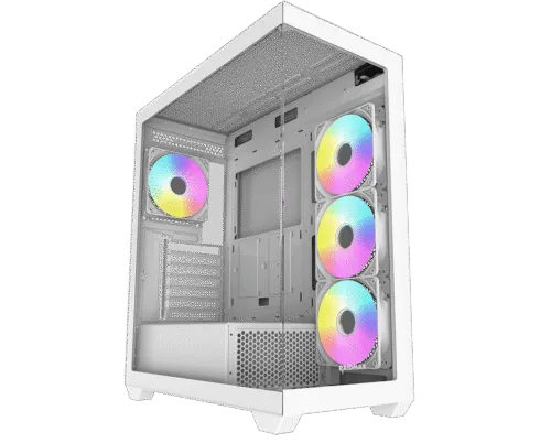 RAIDMAX Infinita I800 Black ARGB Mid-Tower Gaming Case-White - Image 3
