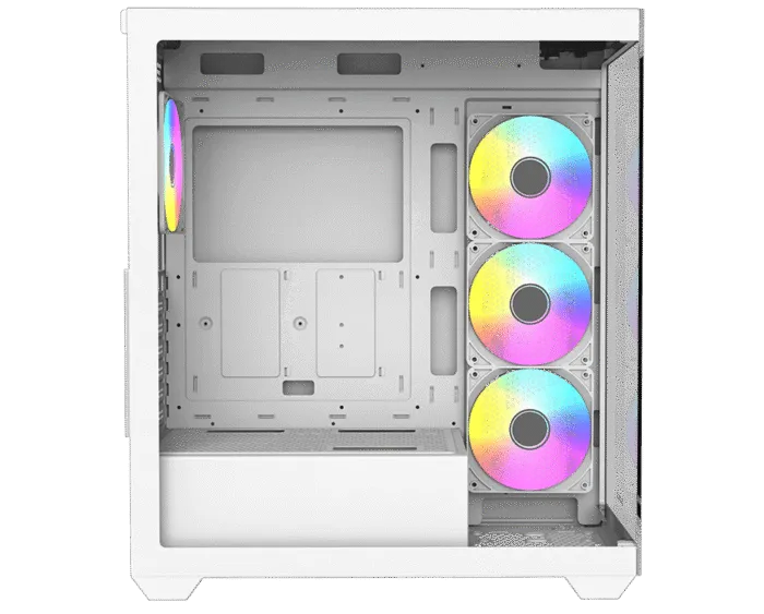 RAIDMAX Infinita I800 Black ARGB Mid-Tower Gaming Case-White - Image 4