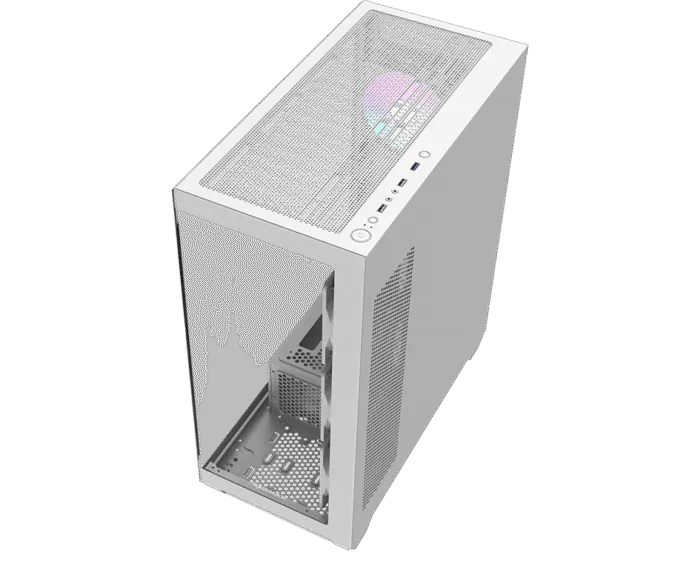 RAIDMAX Infinita I800 Black ARGB Mid-Tower Gaming Case-White - Image 5