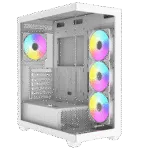 RAIDMAX Infinita I800 Black ARGB Mid-Tower Gaming Case-White