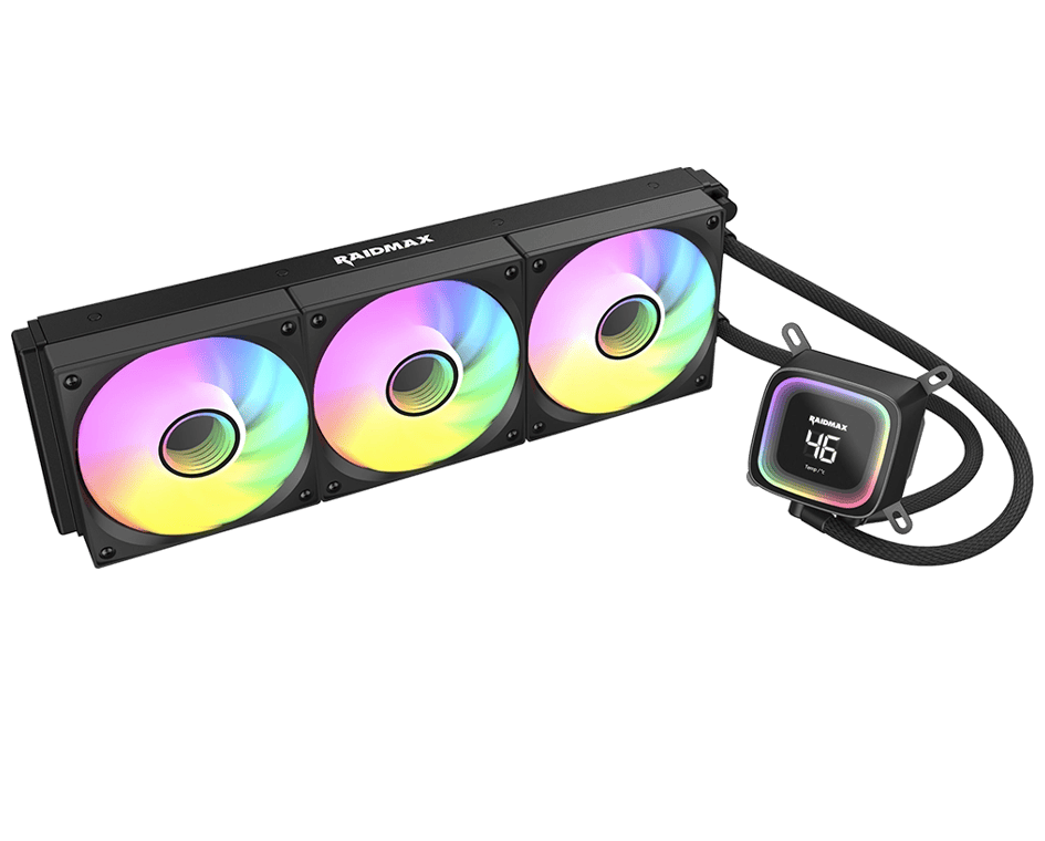 RAIDMAX LD360 DIGITAL AIO ARGB RAIDMAX INFINITAS LD360 Digital AIO ARGB Liquid CPU Cooler - Image 1