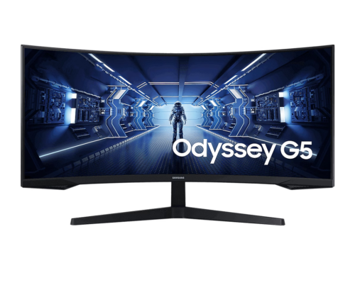 SAMSUNG Odyssey G5 34Inch Curved UWQHD 165Hz Gaming Monitor